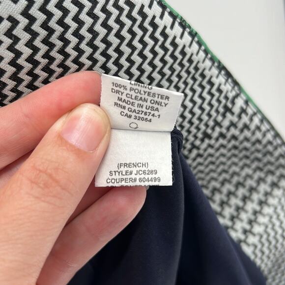 Eva Franco Anthropologie Floral & Houndstooth Coat - Black/White/Green - 2 - NWT - Picture 6 of 9